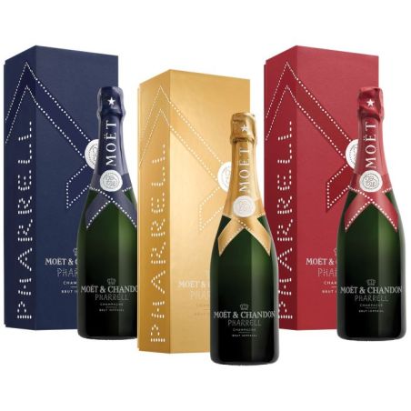 Moët & Chandon x Pharrell Williams – Édition Limitée - Trio Collector Moët & Chandon x Pharrell Williams – Édition Limitée - Trio Collector